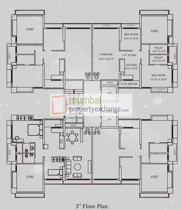 2551 Oth Floor Plan 1  - Jangid Galaxy, Thane West