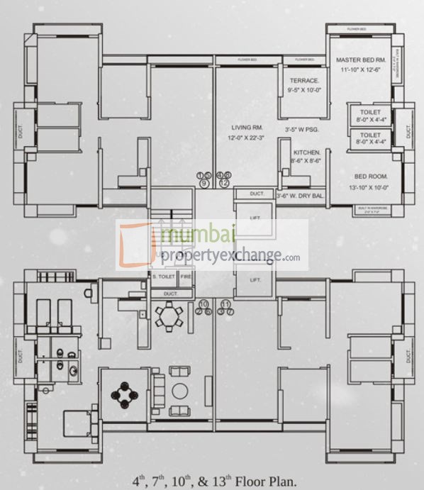 2551 Oth Floor Plan 2  - Jangid Galaxy, Thane West