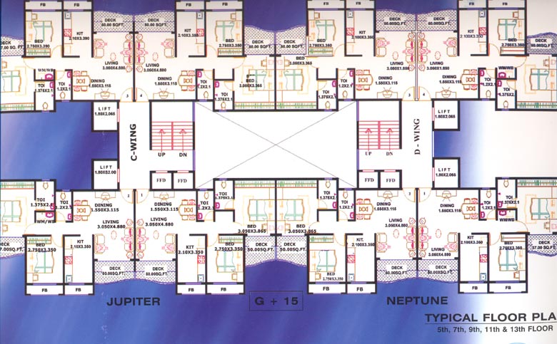 2 BHK BKS Galaxy, Kharghar — for Sale