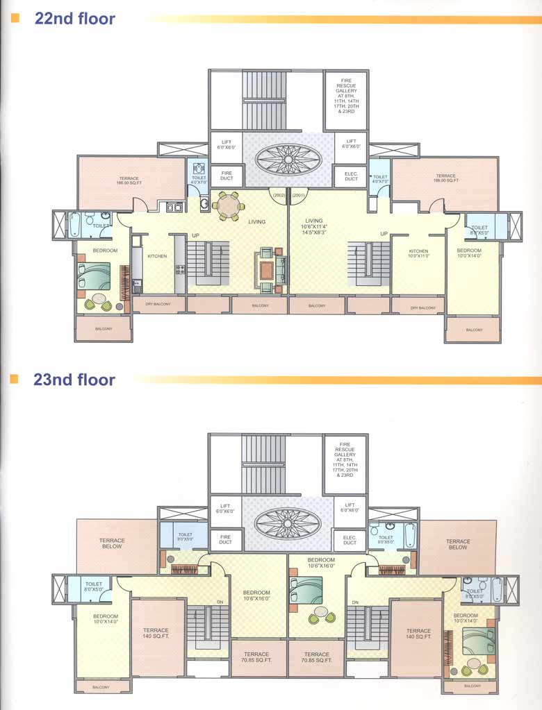 2791 Oth 22Nd And 23Rd Floor Plan - Zenith, Andheri East