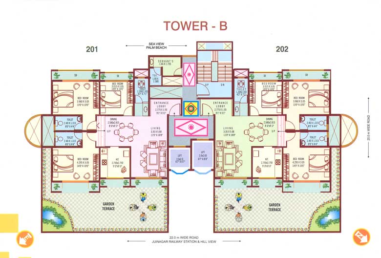 3 BHK Bhoomi Paradise, Sanpada — for Rent