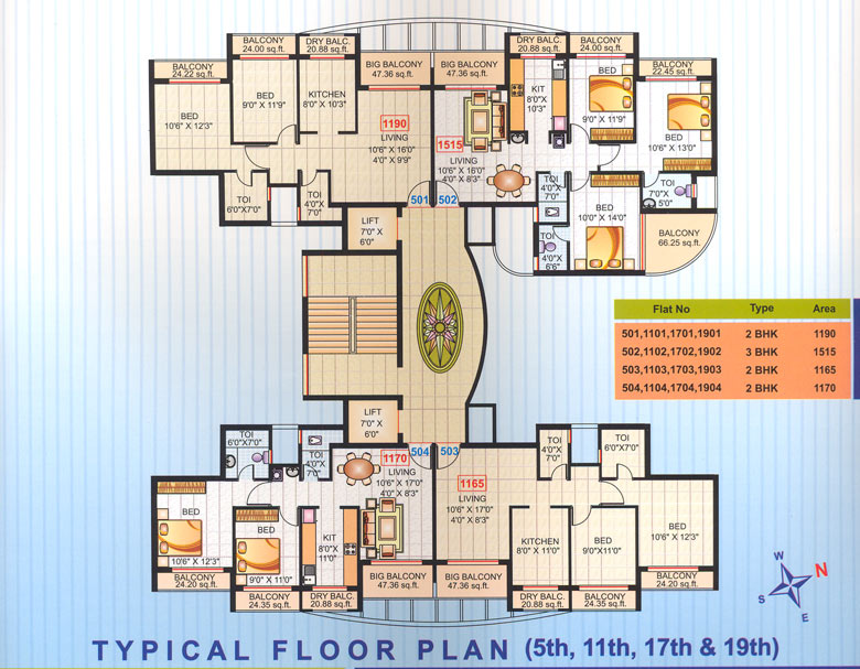 2819 Oth Floor Plan - Kasturi Heights, Kharghar