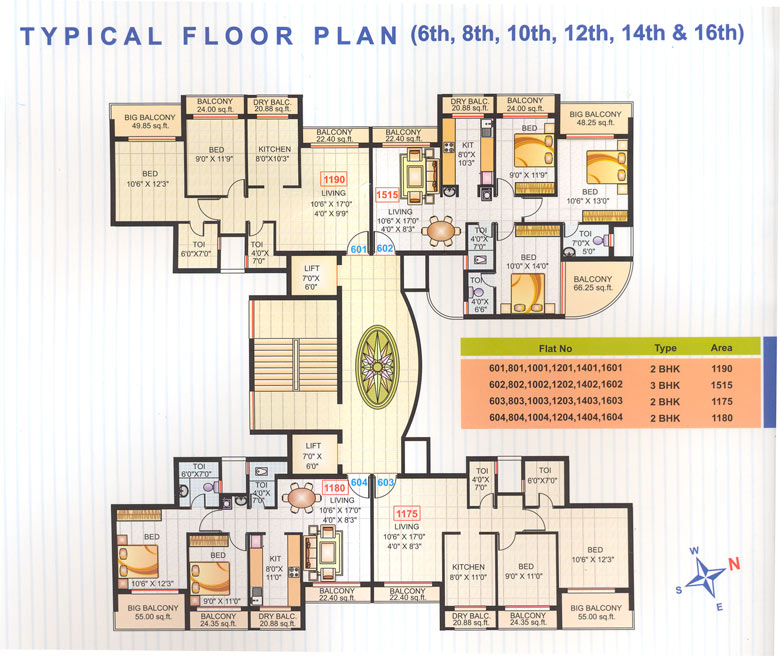 2819 Oth Floor Plan1 - Kasturi Heights, Kharghar