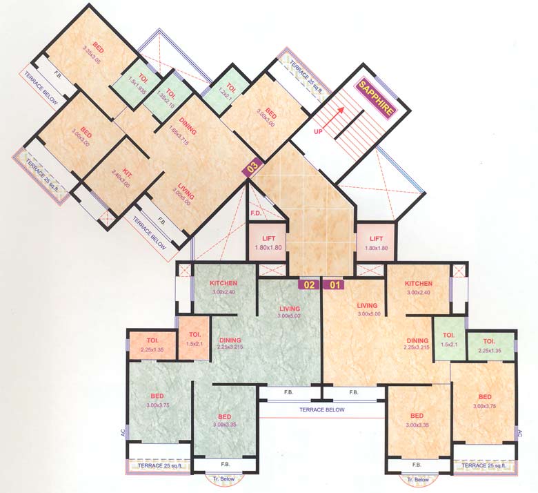 3 BHK Pratik Gems, Kamothe — for Sale