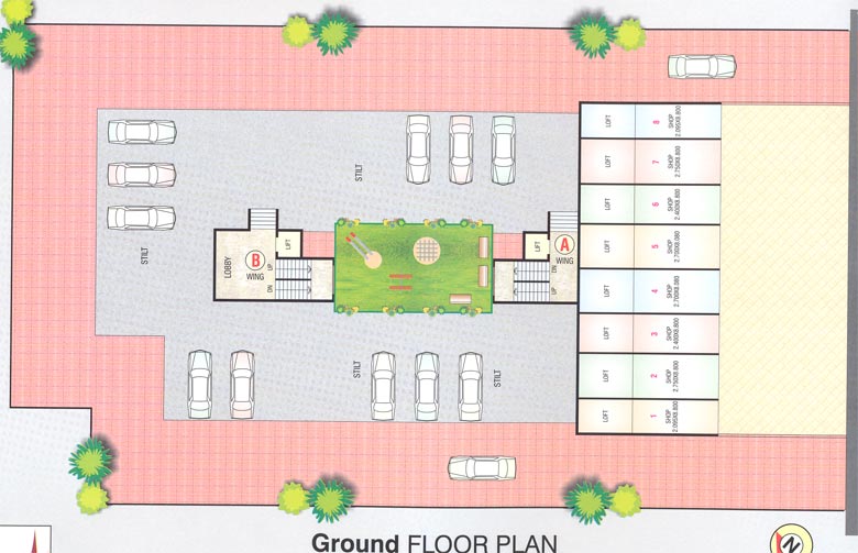 3143 Oth Ground Floor Plan - Shikhar Complex, Kandivali West