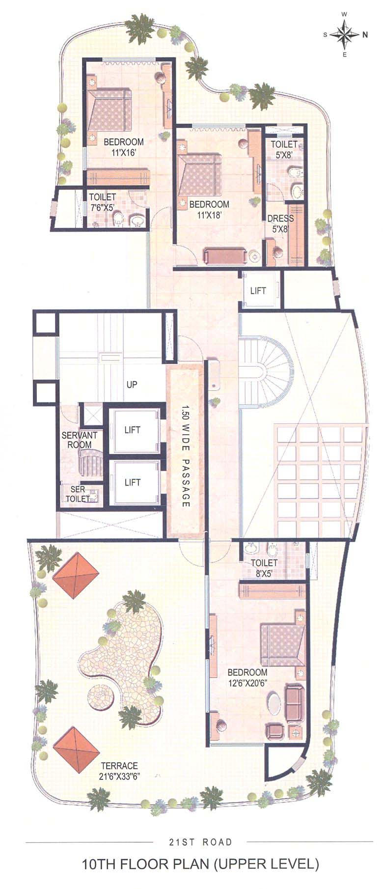 3 BHK Ever Glades, Bandra West — for Rent