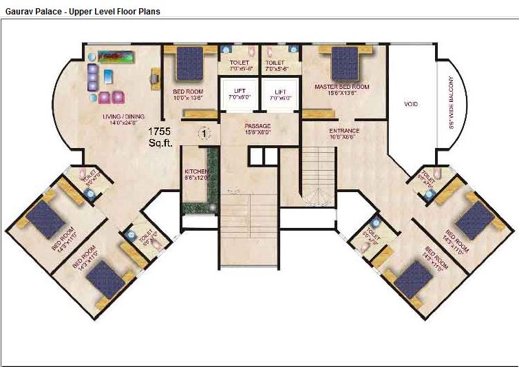 3227 Oth Floor Plan Ii - Gaurav Garden, Kandivali West