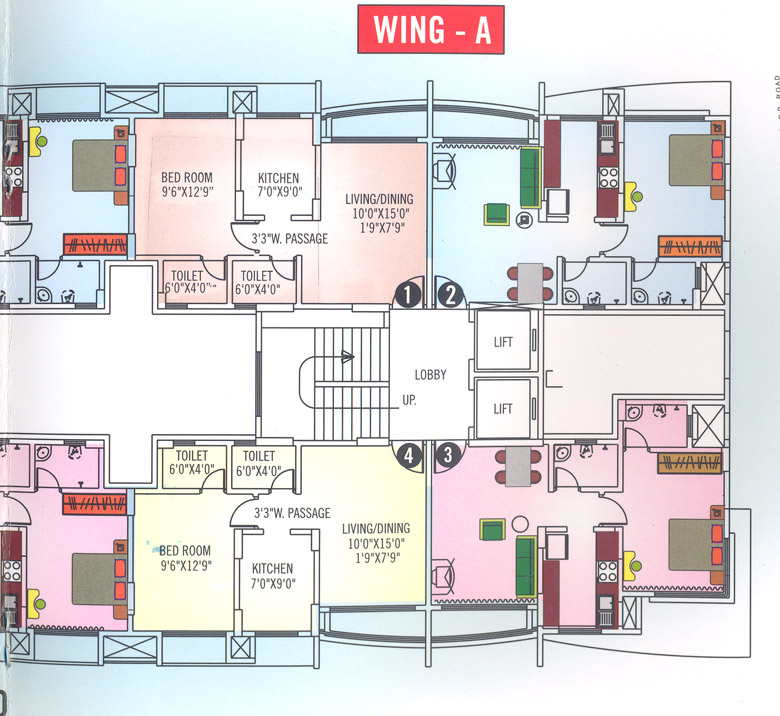 3399 Oth Wing A Floor Plan - Veena Santoor, Borivali West