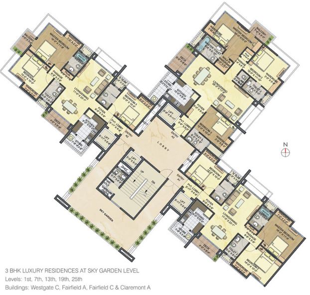 3420 Oth Floor Plan 2 - Lodha Luxuria, Thane West