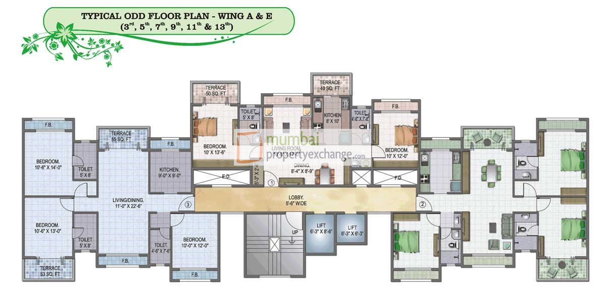 3478 Oth Odd Floor Plan - Goodwill Garden, Kharghar