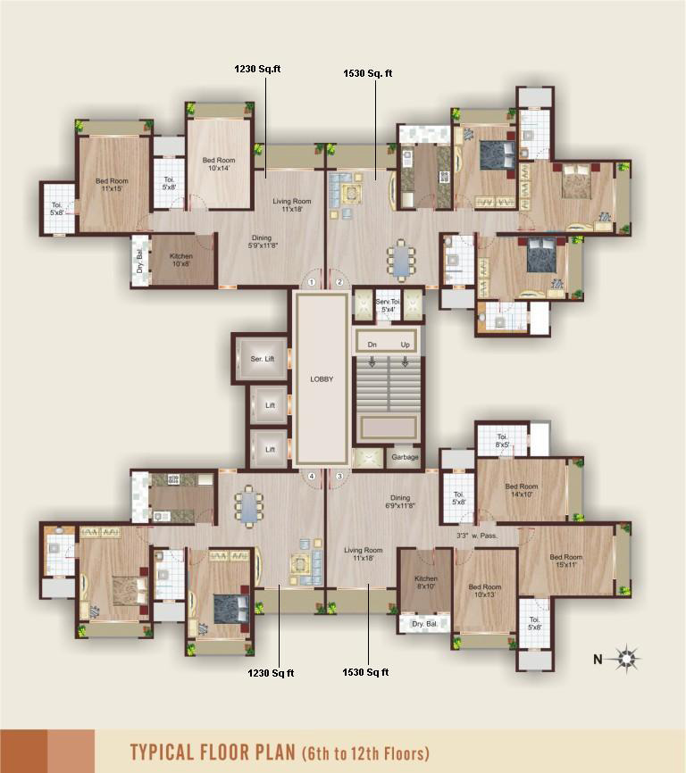 3586 Oth Floor Plan I - Laxman Tower, Dahisar West