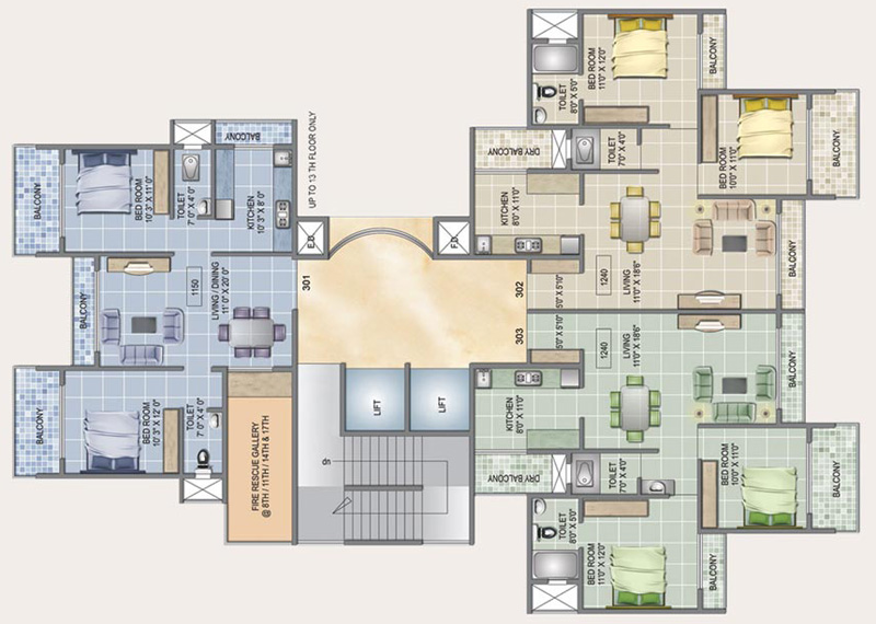 2 BHK Sai Shilp, Kharghar — for Sale