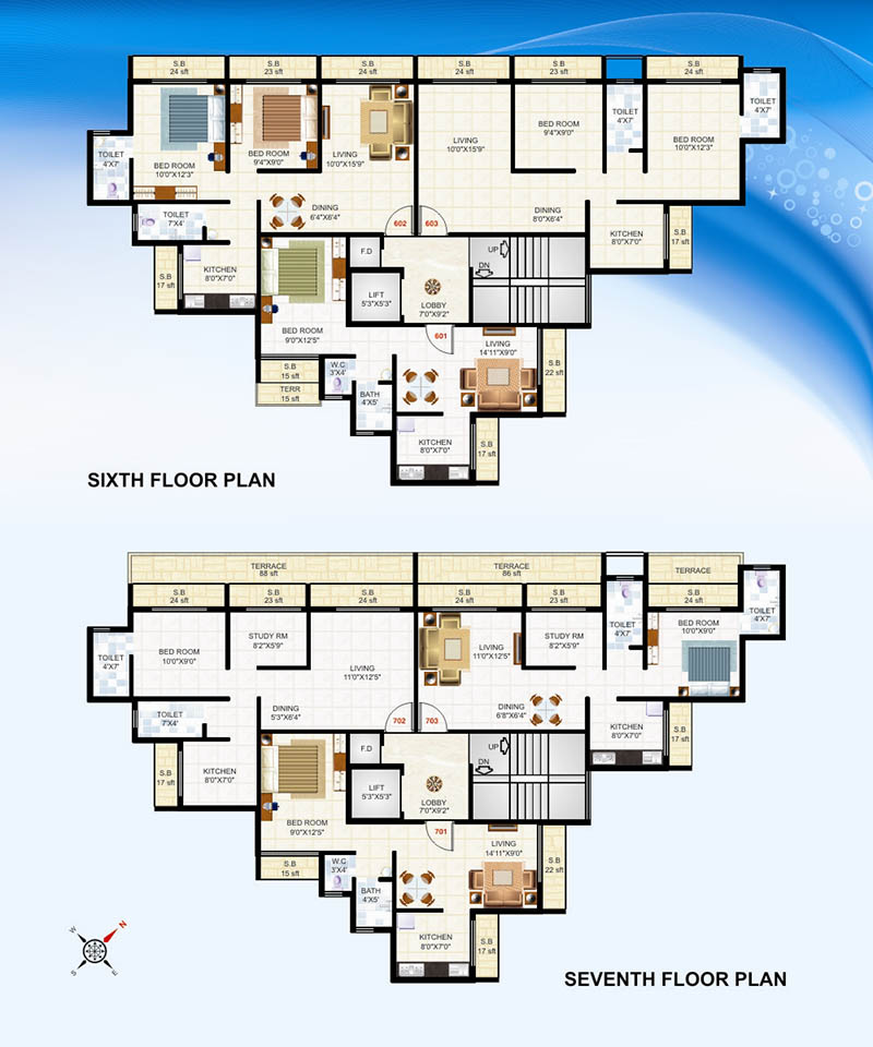 2 BHK Jewel Heights, Kharghar — for Sale