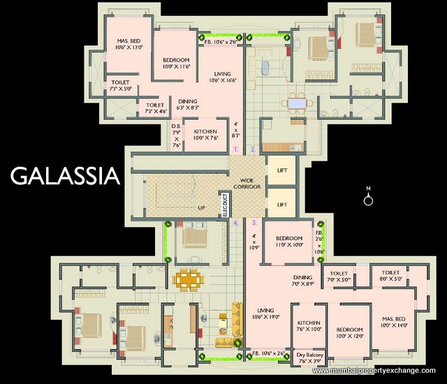 3623 Oth Floor Plan 1  - Galassia, Dahisar West