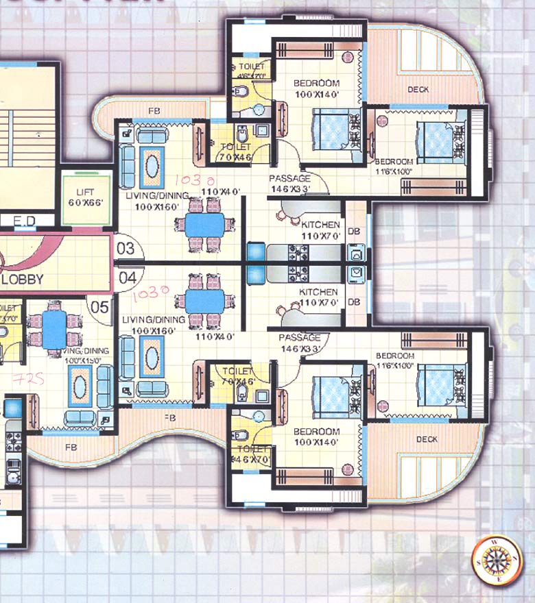 3627 Oth Floor Plan - Dolphin, Colaba