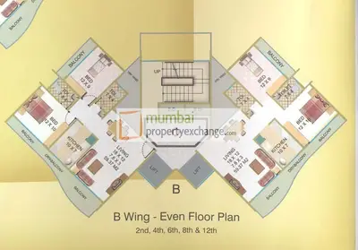 2 BHK Elite Heights, Kharghar — for Rent — photo 4 thumbnail