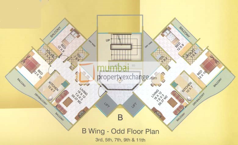 2 BHK Elite Heights, Kharghar — for Rent — photo 6
