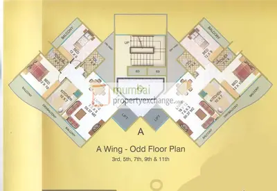 2 BHK Elite Heights, Kharghar — for Rent — photo 5 thumbnail