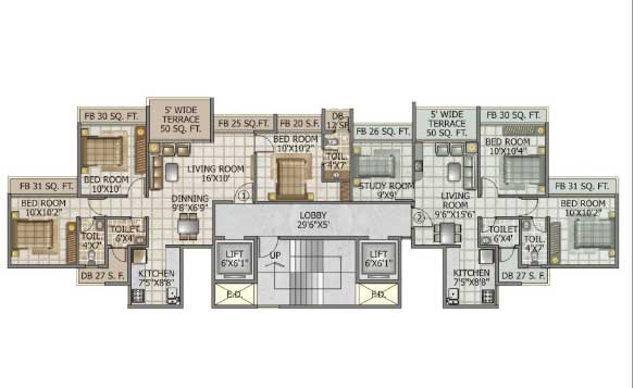 2 BHK Swaraj Planet, Koparkhairne — for Sale — photo 6