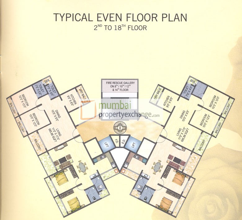 2 BHK Sai Jewel, Kharghar — for Sale