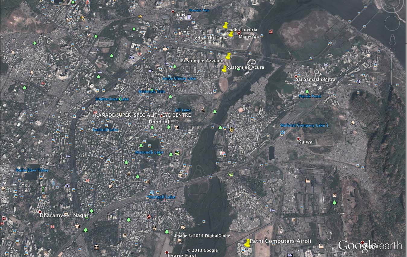 3857 Oth Google Map - Acura, Thane West