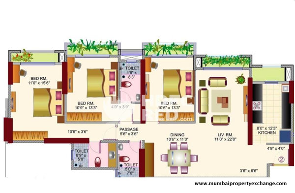 4024 Oth Floor Plans - Ajmera Pristine, Borivali West