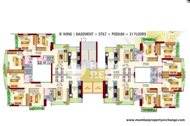 4024 Oth Floor Plan - Ajmera Pristine, Borivali West