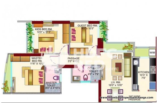 4024 Oth Floor Plan 2  - Ajmera Pristine, Borivali West