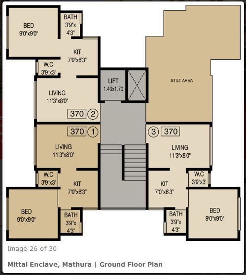 4114 Oth Ground Floor Plan - Mathura, Borivali West