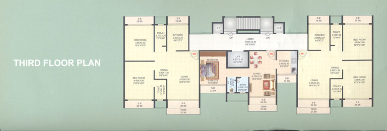 2 BHK Shivam Paradise, Nerul — for Sale