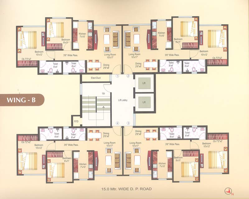 4205 Oth B Wing 1  - Vasant Athena, Thane