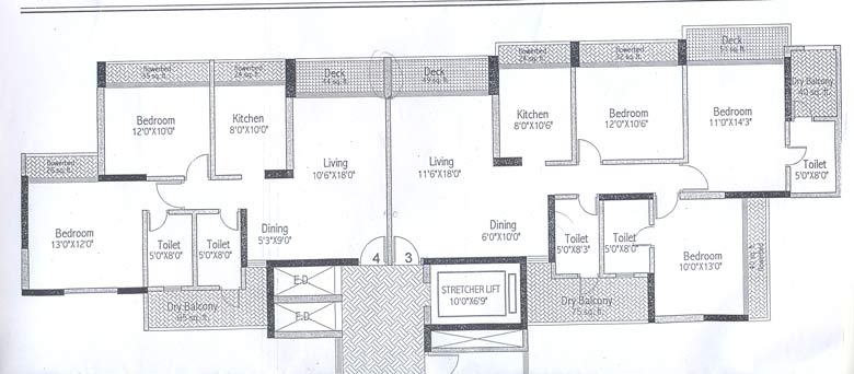 3 BHK Kesar Ashish, Kandivali West — for Sale