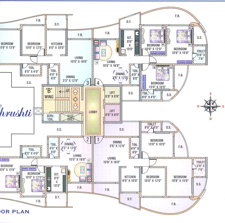 4284 Oth Floor Plan Ii - Shiv Veer Co-Op Society, Kandivali West