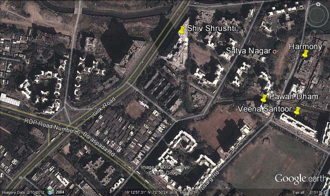 4284 Oth Google Earth - Shiv Veer Co-Op Society, Kandivali West