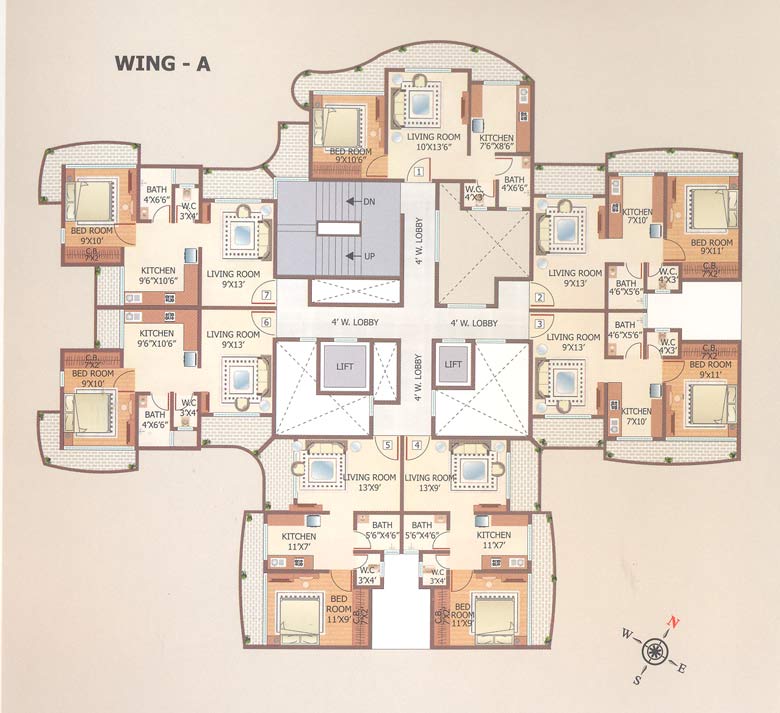 4298 Oth Floor Plan Ii - Shubhashish, Mira Road