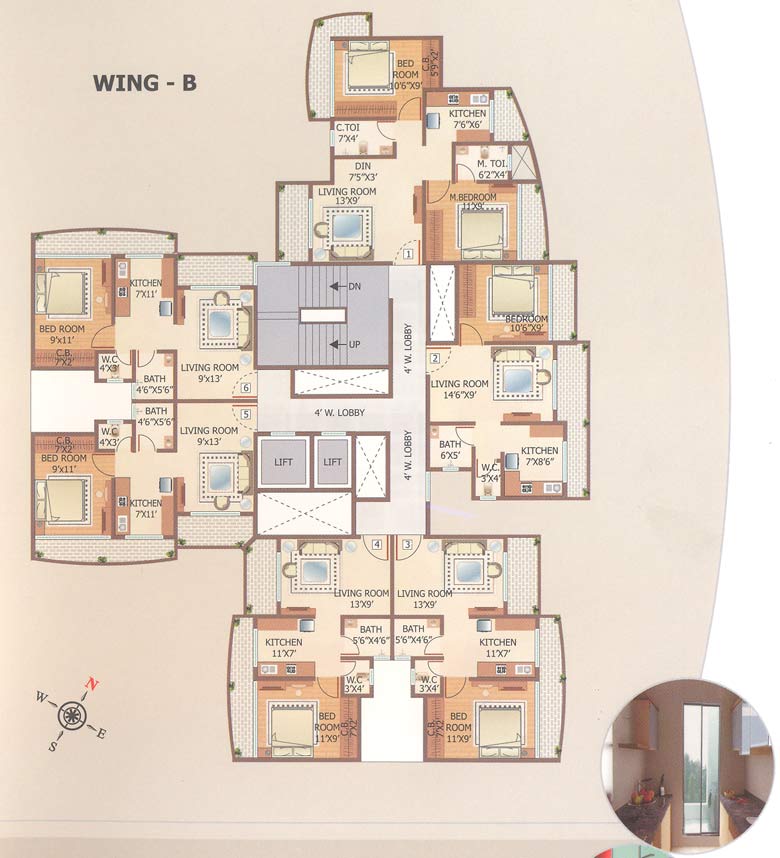4298 Oth Floor Plan Iii - Shubhashish, Mira Road