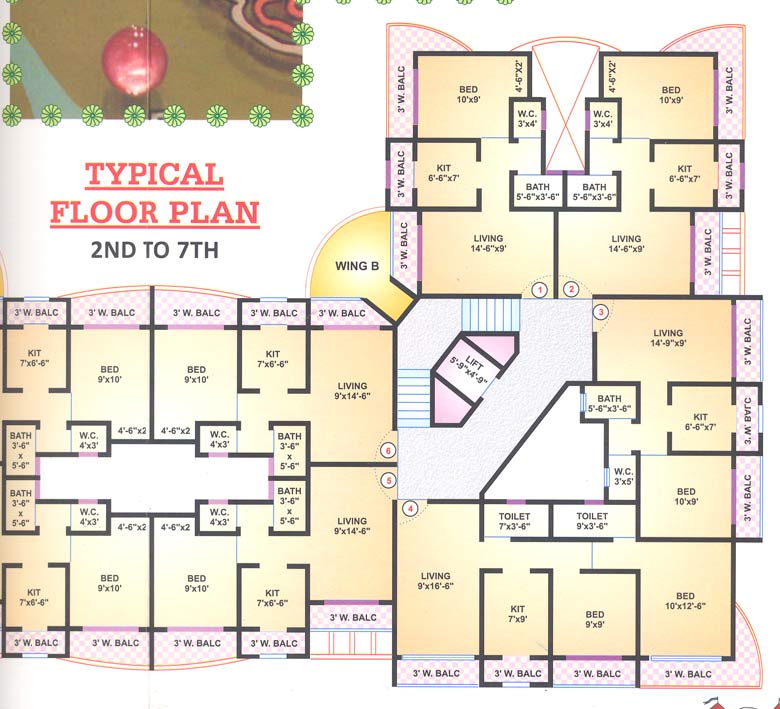 4307 Oth Floor Plan Ii - Bal Krishna, Mira Road