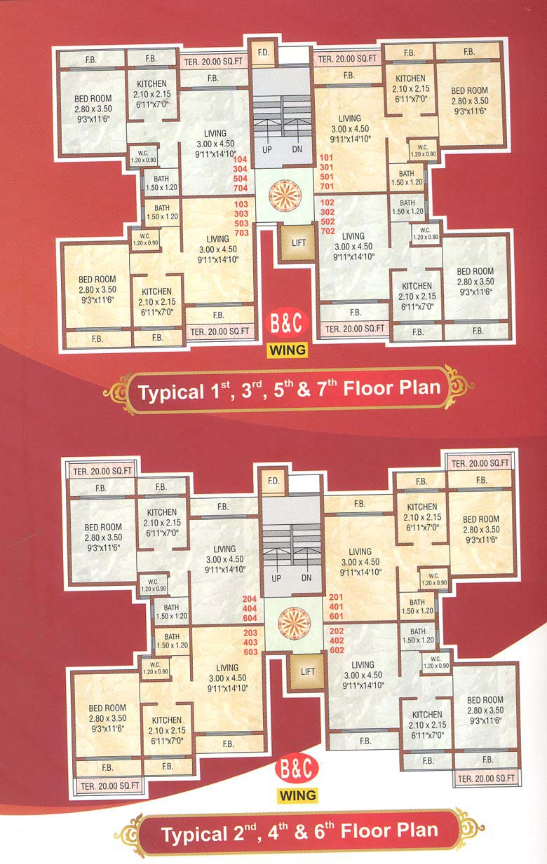 2 BHK Taj Hills, Kharghar — for Sale