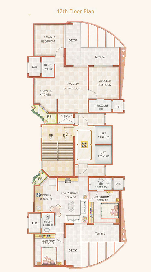 2.5 BHK Sapphire Heights, Kharghar — for Rent