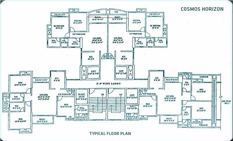 2 BHK Cosmos Horizon, Thane West — for Sale