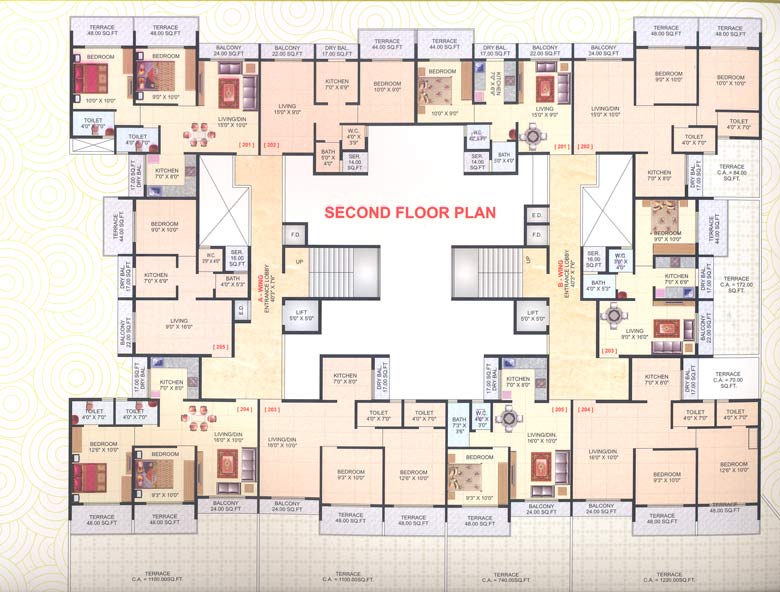 2 BHK Radha Krishna Complex, Kharghar — for Sale