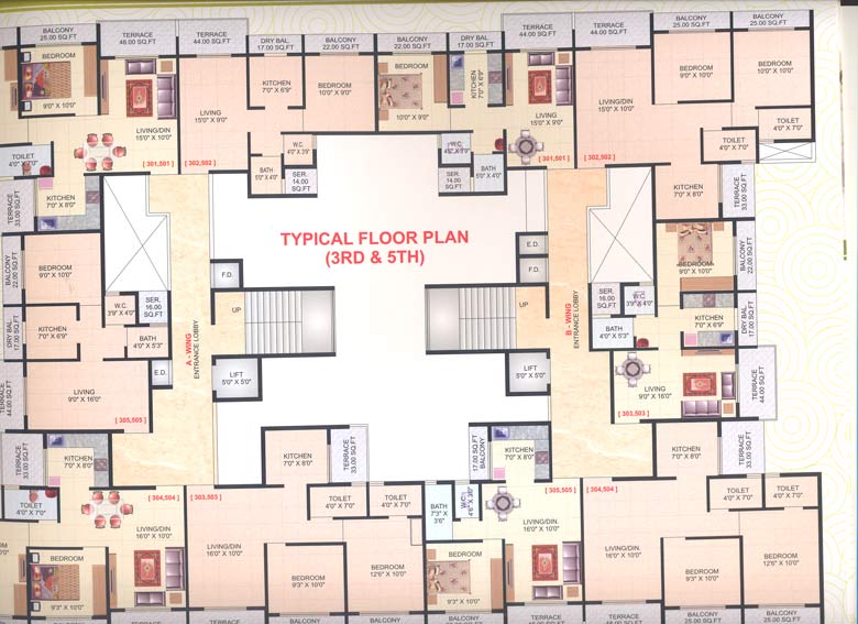 2 BHK Radha Krishna Complex, Kharghar — for Sale