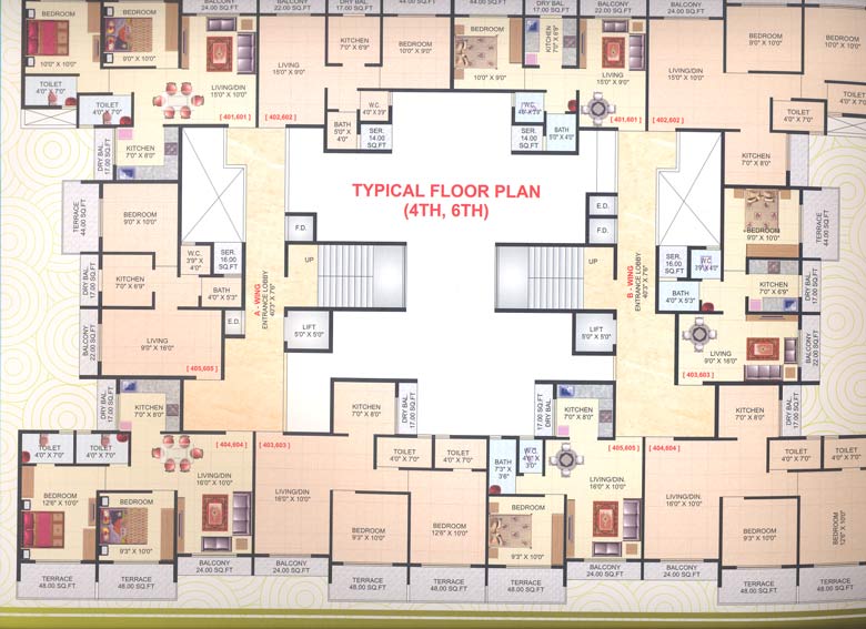 2 BHK Radha Krishna Complex, Kharghar — for Sale
