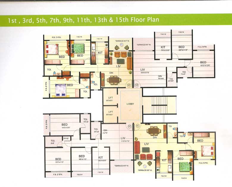 4511 Oth Floor Plan 5 - Riverdale, Andheri West