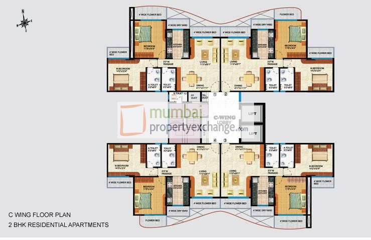 1 BHK Vijaya Residency, Thane West — for Sale