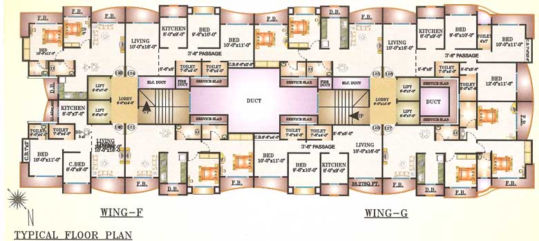 4561 Oth Floor Plan 3 - Bhairav Residency, Mira Road
