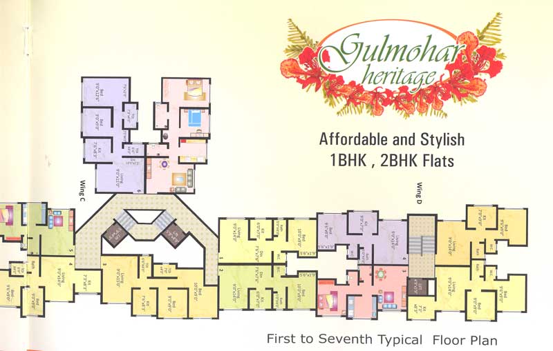 4626 Oth Floor Plan Ii - Gulmohar Heritage Phase I, Nalla Sopara