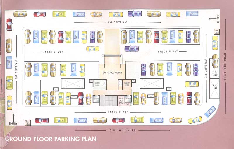 4643 Oth Ground Floor Plan - Orchid Residency, Andheri West