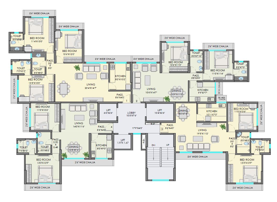 4672 Oth Floor Plan 1  - Shakti Enclave, Malad West