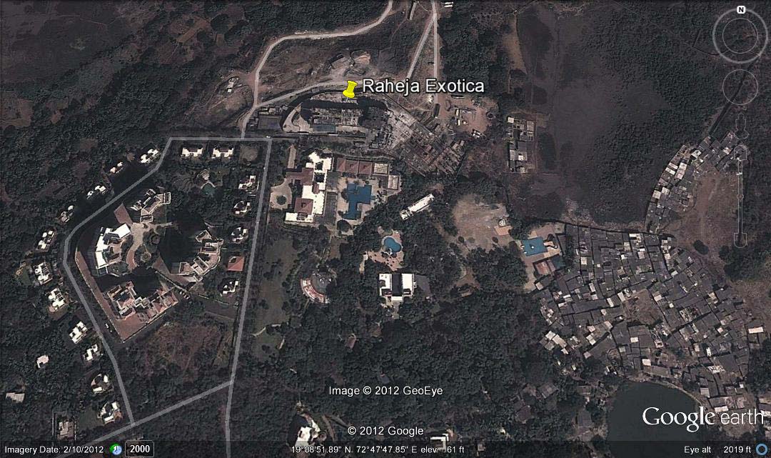 4683 Oth Google Earth - Raheja Exotica  Amalfi, Malad West